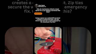 Information Clever Emergency Battery Terminal Repair Trick #worker #process #diy #mechanic #lifehack Guide