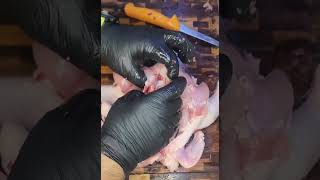 פירוק עוף והכנת עוף ללא עצם שיטה מספר 2