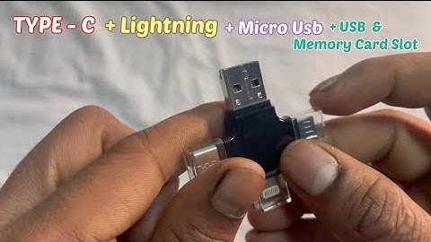 😲4 in 1 OTG Card Reader : Lightning +Type C + Micro USB + USB Type-A VIBOTON | Full Review