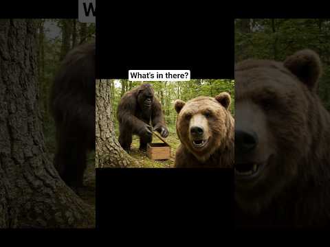 bigfoot ran from kodi’s mystery box… and came back with revenge  #shorts #goviral #forestprank