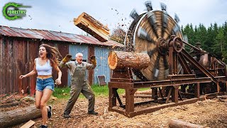 видео: Самая быстрая и большая машина для обработки дров | Опасная большая бензопила для резки деревьев №11 картинка: Самая быстрая и большая машина для обработки дров | Опасная большая бензопила для резки деревьев №11