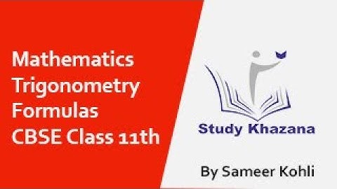 Mathematics: Trigonometry By Sameer Kohli