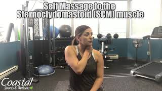 How to Self Massage to the Sternoclydomastoid SCM muscle Coastal Sports and wellness Halifax Nova sc