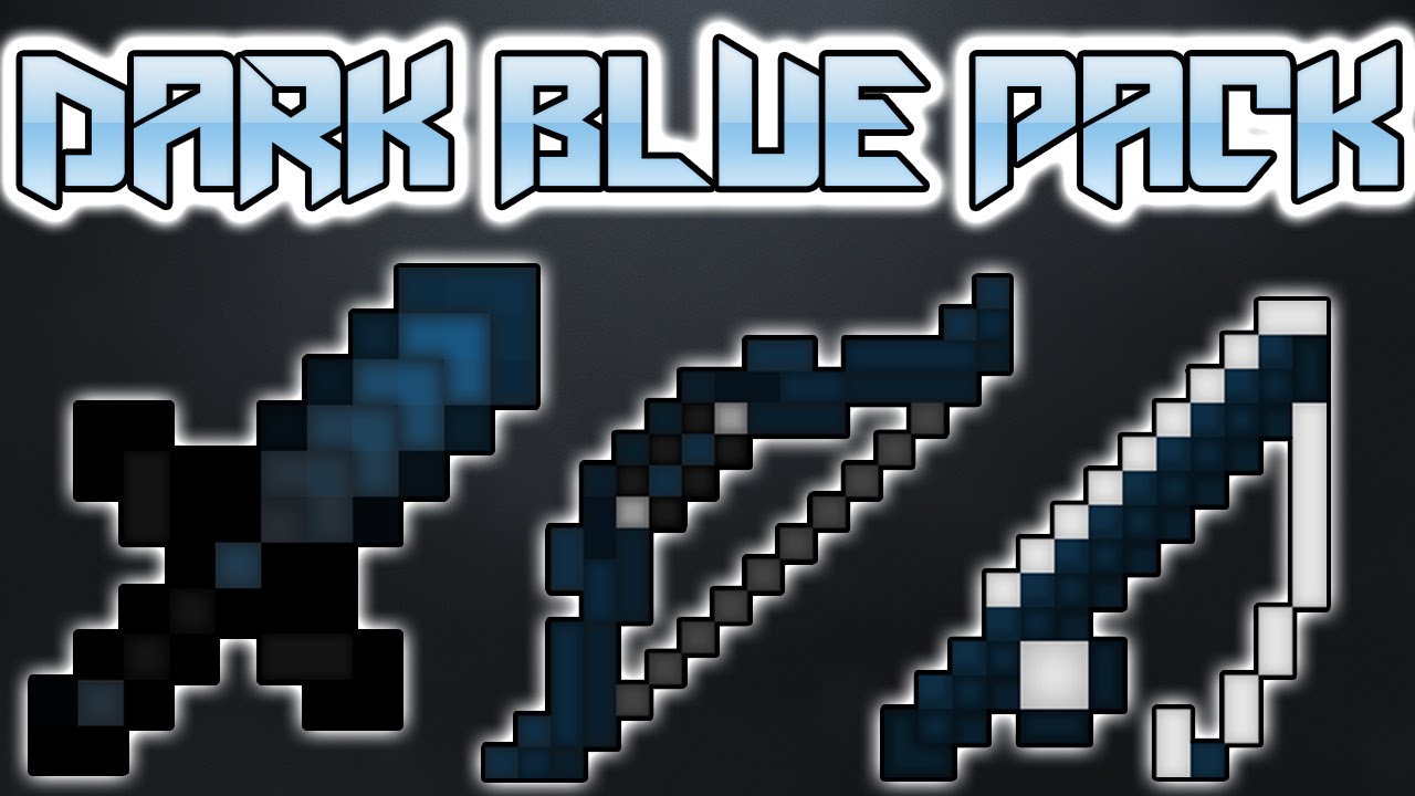 minecraft pvp resource pack dark and blue fps texture