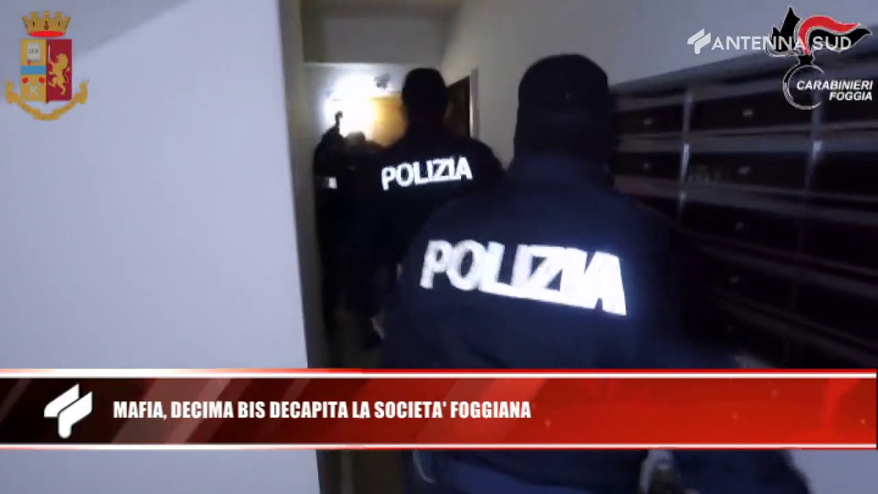 16 novembre 2020 - Mafia, decima bis decapitata la società foggiana