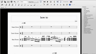 HOW TO WRITE A DRUM CADENCE ON MUSESCORE 2