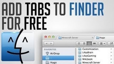 Mac: How To Add Finder Tabs