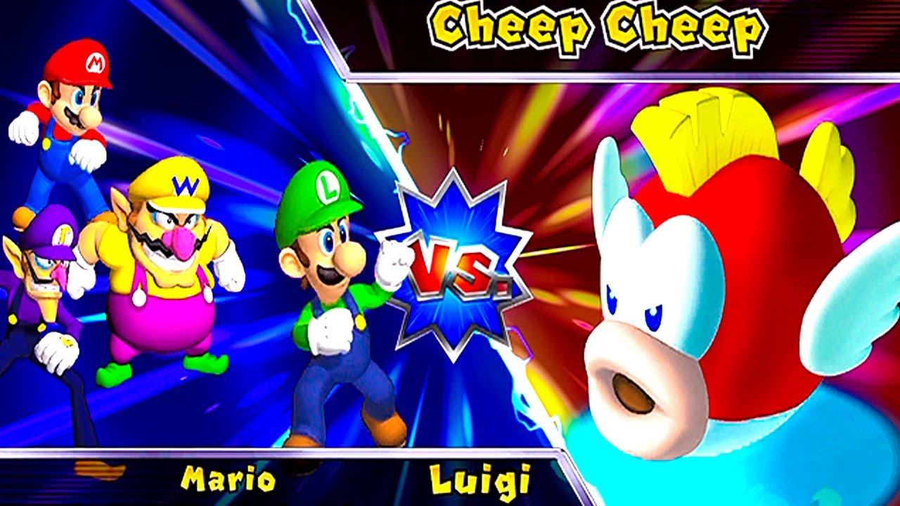 MARIO PARTY 9 MARIO VS LUIGI VS WARIO VS WALUIGI MAGMA MINE
