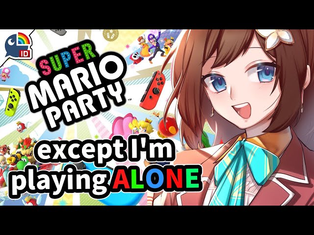 (Super Mario Party) playing the funni party game except alone【NIJISANJI ID | Hana Macchia】のサムネイル