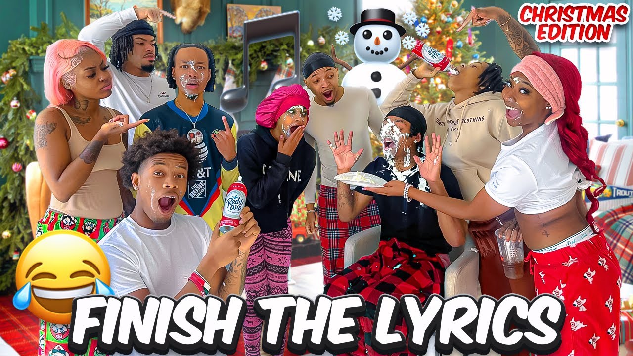 VLOGMAS🎄 DAY 2: FINISH THE LYRICS CHRISTMAS EDITION * EXTREMELY HILARIOUS *😂