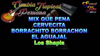 LOS SHAPIS MIX QUE PENA CERVECITA BORACHITO BORRACHON EL AGUAJAL KARAOKE