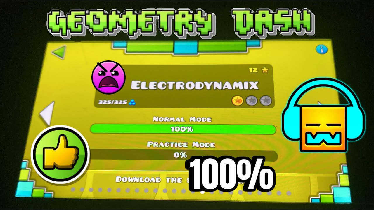 ELECTRODYNAMIX - Geometry Dash [100%] - YouTube