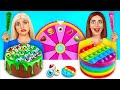Rich VS Broke Cake Decorating Challenge | Eating Giga Rich vs Poor Sweets by RATATA COOL