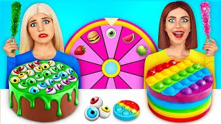 Rich VS Broke Cake Decorating Challenge | Eating Giga Rich vs Poor Sweets by RATATA COOL