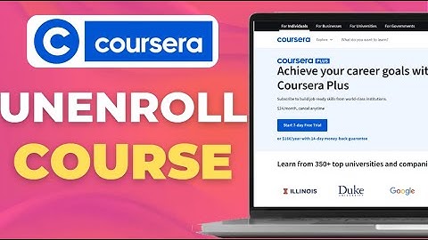 Hoe je je snel kunt uitschrijven voor een cursus op Coursera