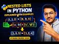 Nested list in python | Python full course in 2026