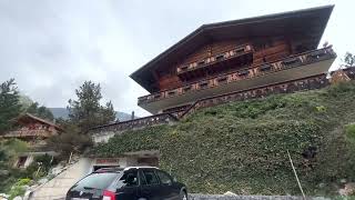 4K HDR WALK in GRINDELWALD Switzerland 🇨🇭 on a moody rainy day