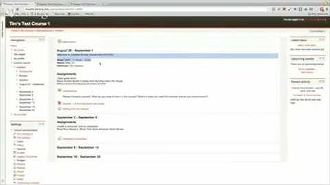 Moodle Course Formats