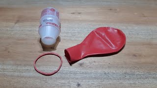 Cara Membuat Mainan Dari Botol Bekas Minuman (Yakult) Dan Balon DIY