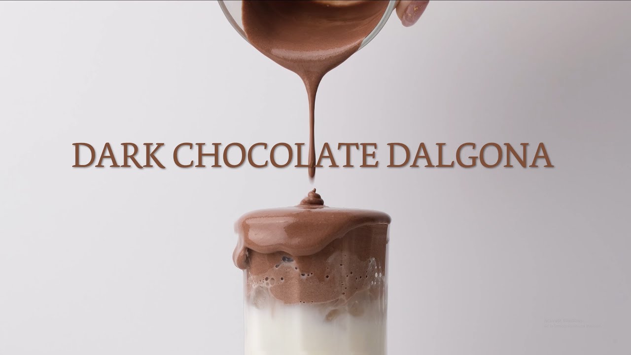 ICED DARK CHOCOLATE DALGONA RECIPE TUTORIAL | @Myhomecafe.id
