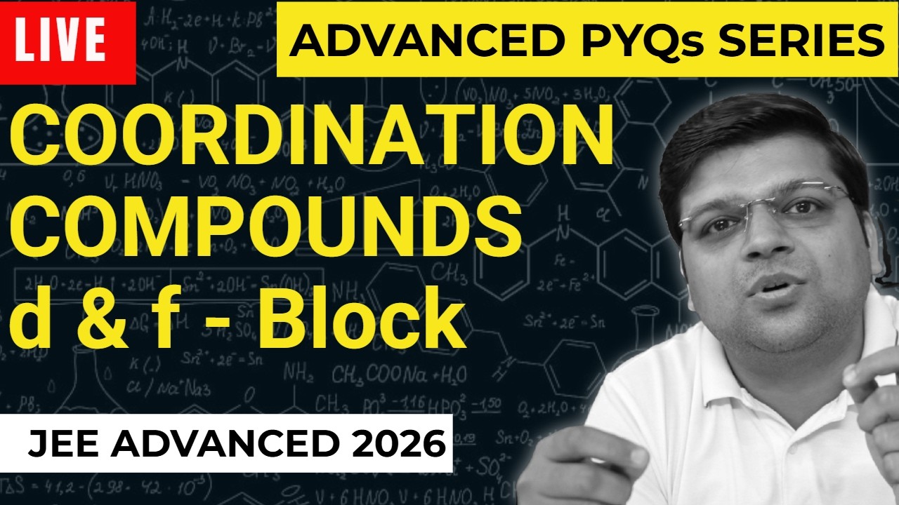 Advanced PYQs| Coordination Compounds and D & F Block| Chaitanya Sir | DexterChem