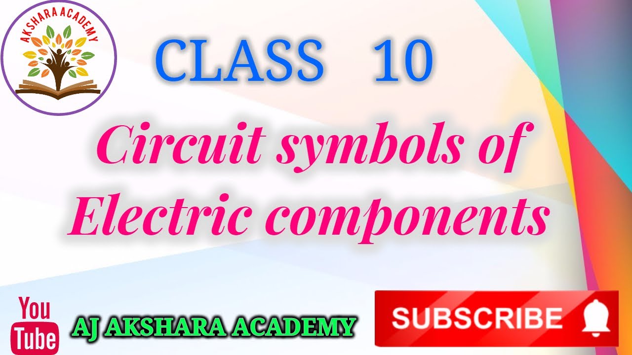 Circuit Symbols of electric components class 10 ncert/cbse/state