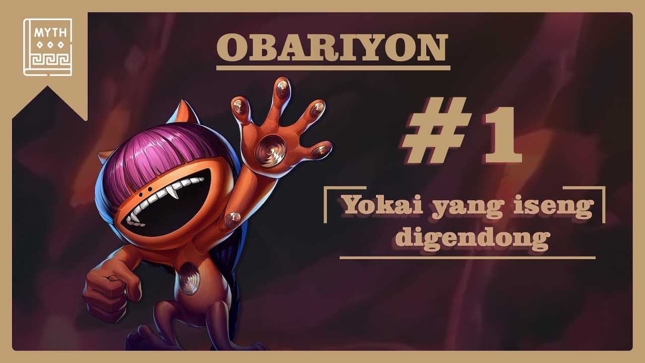 Obariyon, Yokai yang suka numpang di punggung. Kalo udah sampai, nanti bayar pakai emas. 