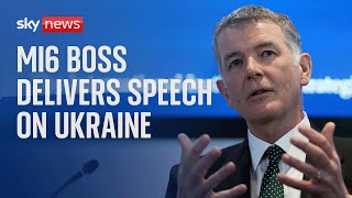 MI6 Boss delivers speech on Ukraine, AI technology and Russia