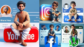 How to create 3D AI Social media Images | Viral photo editing | bing image creator tutorial | bingai