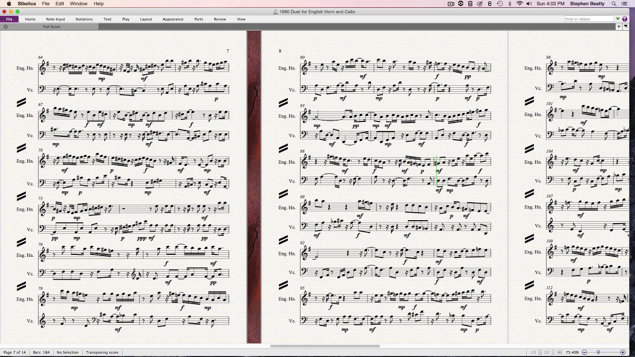 1980 Duet for English Horn and Cello YouTube