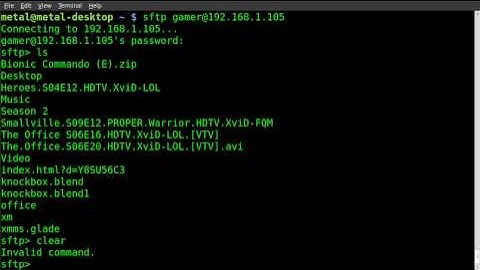 Secure FTP with sftp and ssh