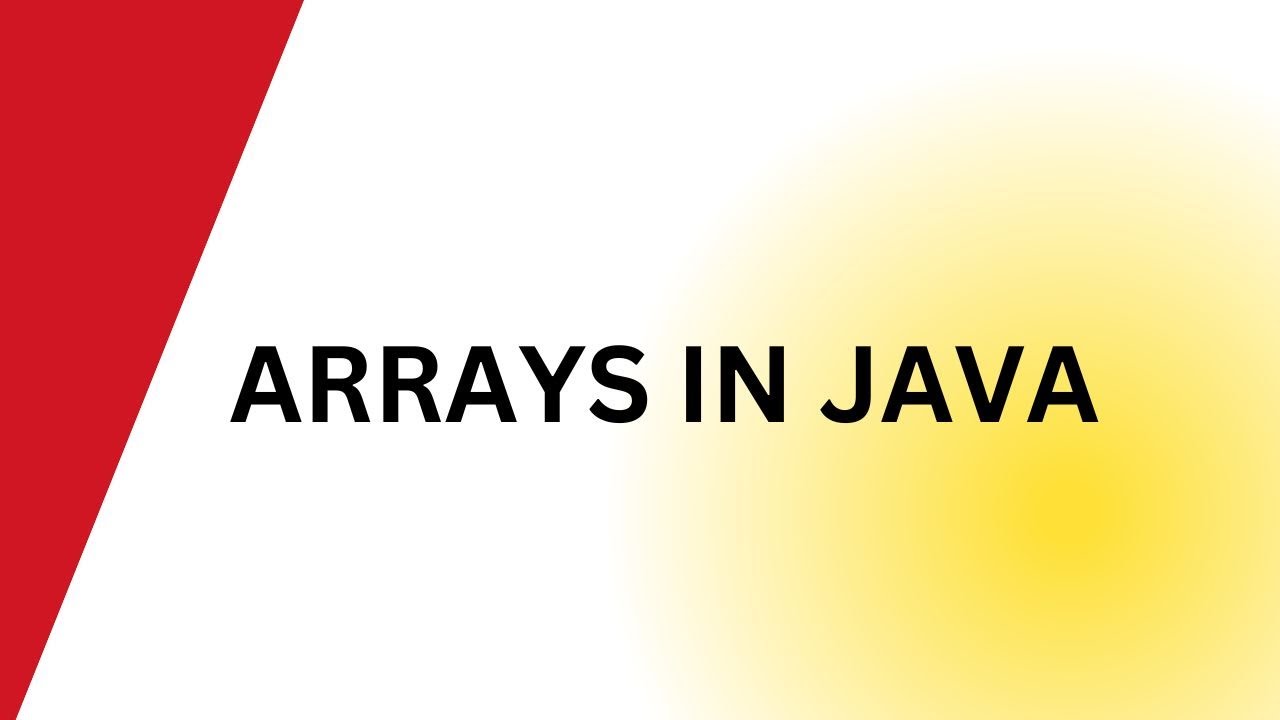 arrays in java - YouTube