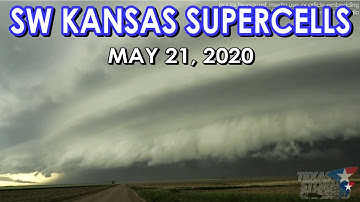 Incredible Kansas Supercells & Lightning Bolts! [5/21/2020] {David}