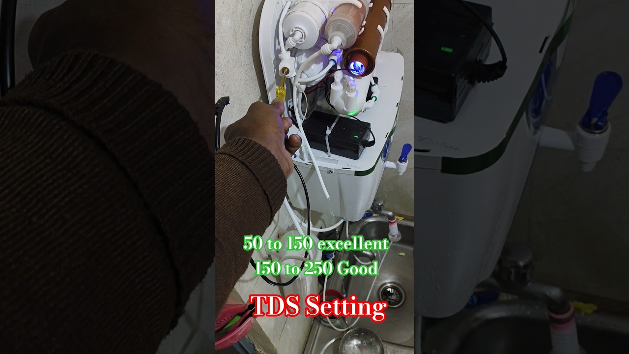 how to Set TDS in Ro#Ro ka TDS Kaise set kare#excellent  drinking water TDS.