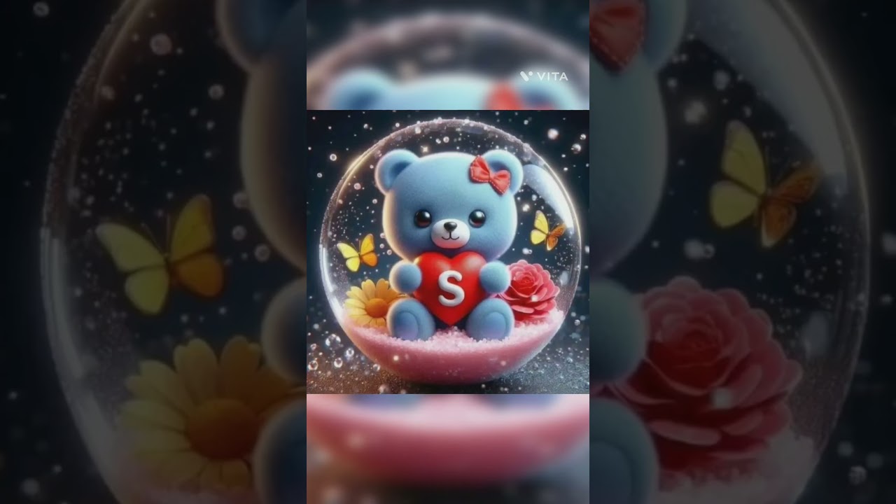 Cute🥰teddy bear name letter status 🥰❤💞
