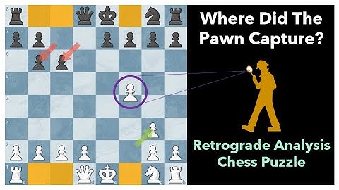 Chess Logic Puzzle ♙ Where (And What) Did The Pawn Capture? ♙ Retrograde Analysis ♙ Smullyan, 1979
