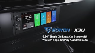 EONON X3U | Best 6.36" Single Din Car Radio 2025| Apple CarPlay & Android Auto