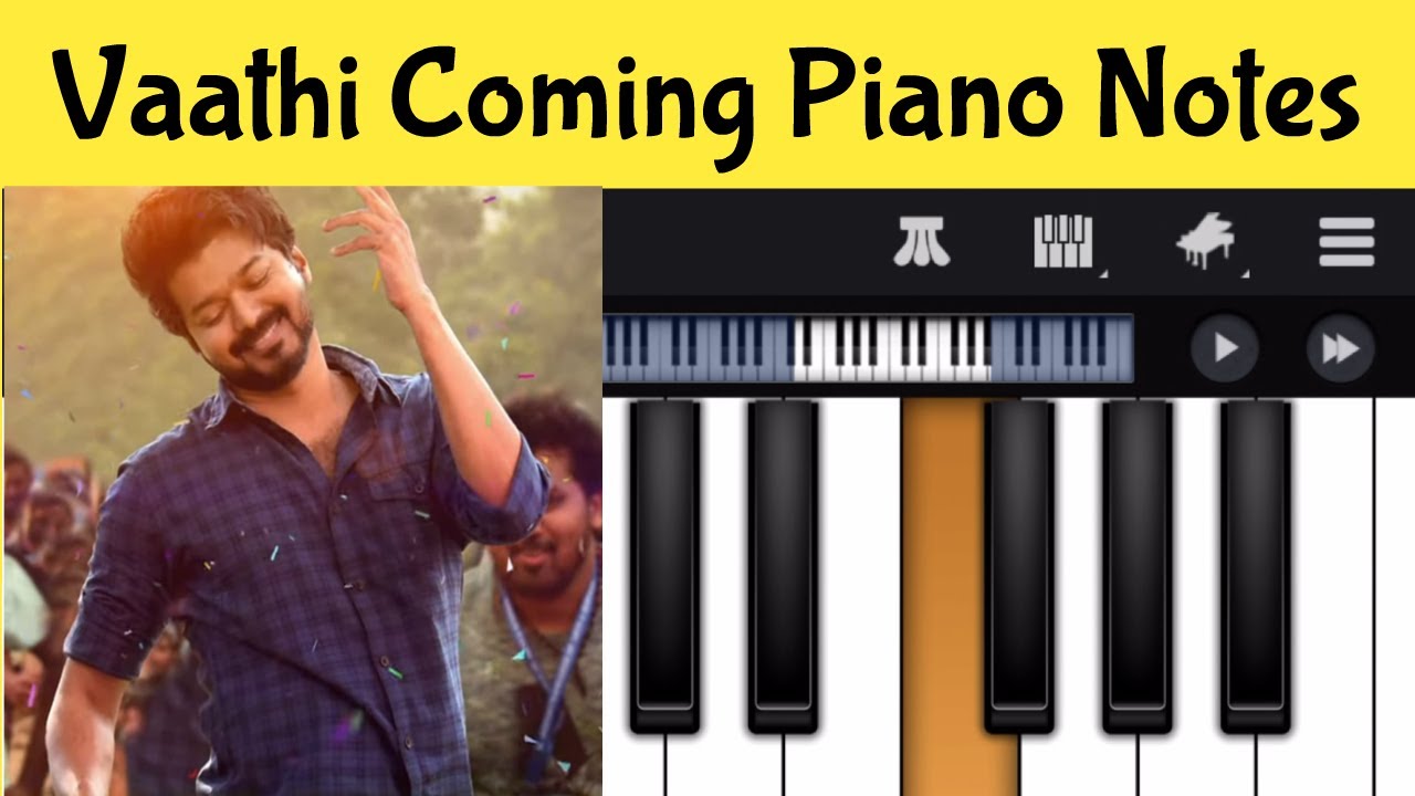 Vaathi Coming Piano Notes | Tamil Piano Songs | Master