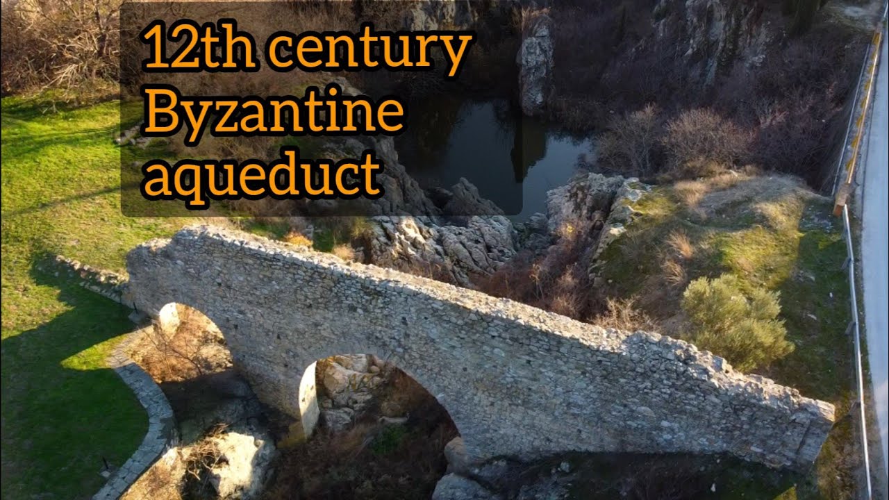 Aqueduct of the 12th century in the village of Feres.