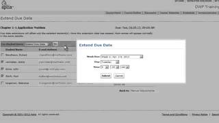 Cengage Aplia: Rescheduling Individual Assignments