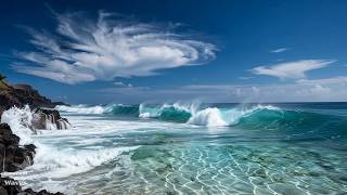 Gentle Waves for Deep Sleep & Study Ambience🌴🌊 | Ocean Waves Relaxation