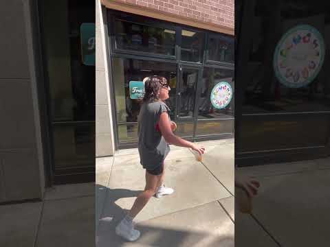 When you can't help doing air guitar on busy streets.
