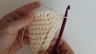 Details [EN] Yarn over increase Tunisian crochet Guide