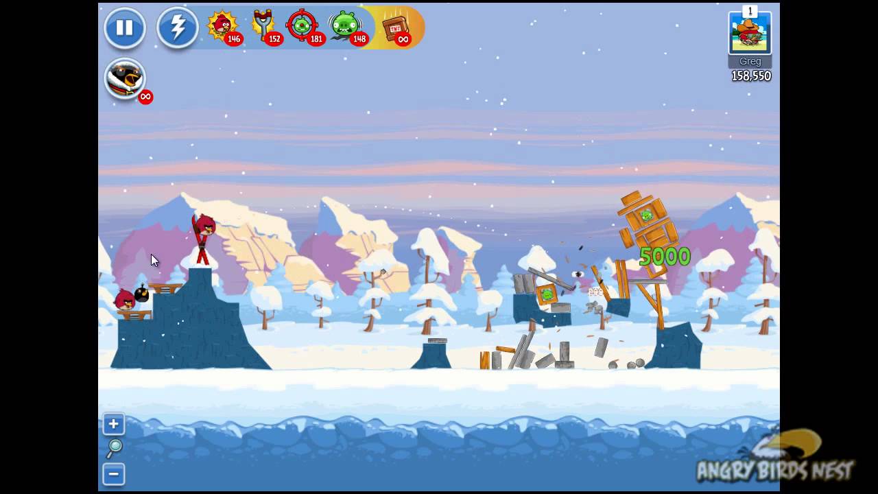 Angry Birds Friends Winter Tournament IV Level 3 Day 3 Week 32 - Dec 24th 2012 - Facebook