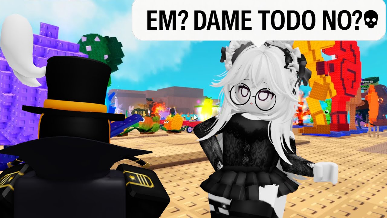 Conozco A Mi Fan Y Me Pide Todas Mis Plantas y Brainrots - Plantas Vs Brainrots