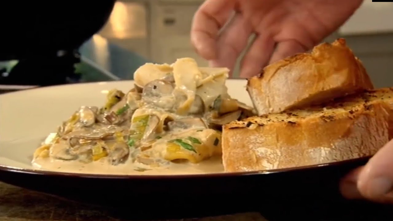 Mushroom, Leek and Tarragon Pasta by Gordon Ramsay - YouTube