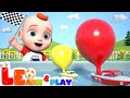 Balloon boat race  learnings for kids  learn  play with leo