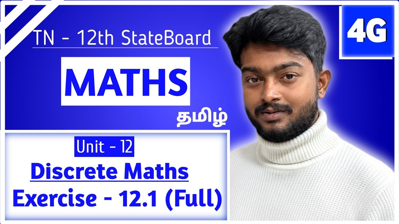 Exercise 12.1 Full | 12th StateBoard Maths Chapter 12 Discrete Mathematics in Tamil | TN Syllabus