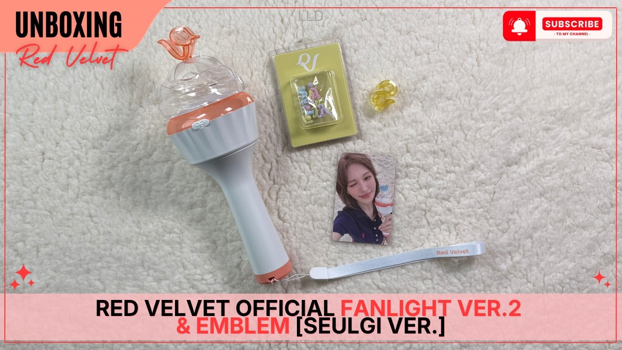 Unboxing : Red Velvet OFFICIAL FANLIGHT ver.2 and EMBLEM [SEULGI