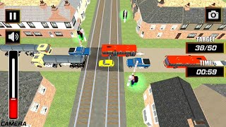 Railroad Train Crossing - Train Game - Train Mania - Android Gameplay #000004 screenshot 2